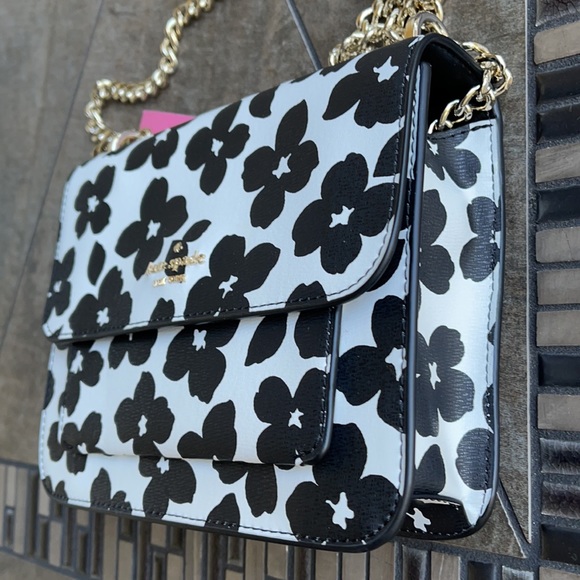 Kate Spade remi graphic blooms flap chain crossbody - Picture 3 of 16